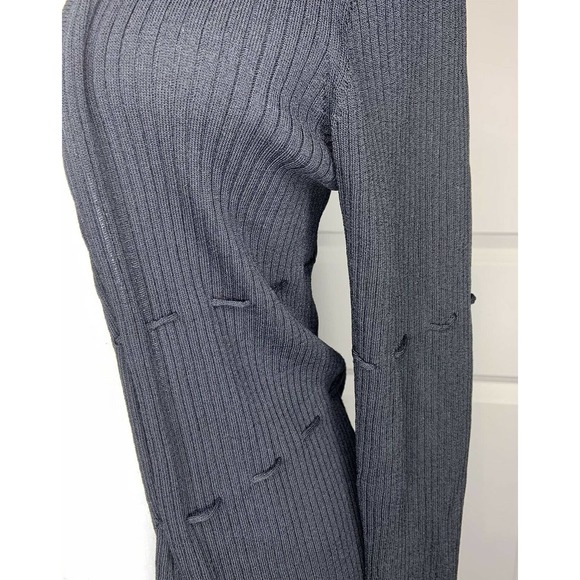 EVELYN Womens Black Cardigan‎ Knit Sweater Size L - Picture 4 of 8